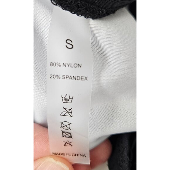 Suuksess Womens Elegant Mesh Panel High-Waisted One-Piece Swimsuit Size Small - Picture 12 of 14